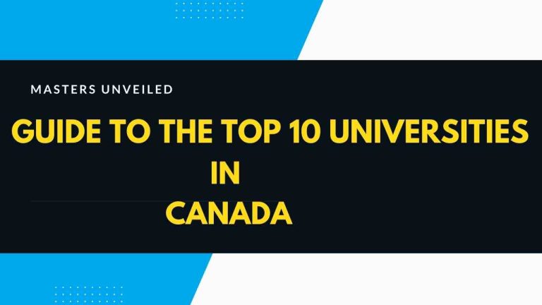 Guide to the Top 10 Universities in Canada