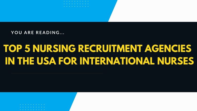 Nursing Recruitment Agencies in the USA for International Nurses