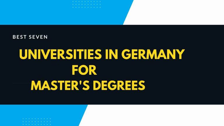 The Best 7 Universities in Germany for Master's Degrees