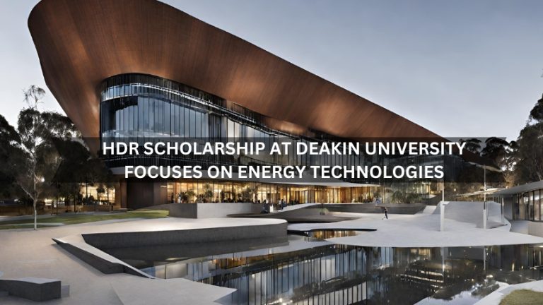 HDR Scholarship at Deakin University