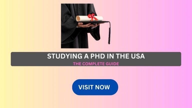 Studying a PhD in The USA