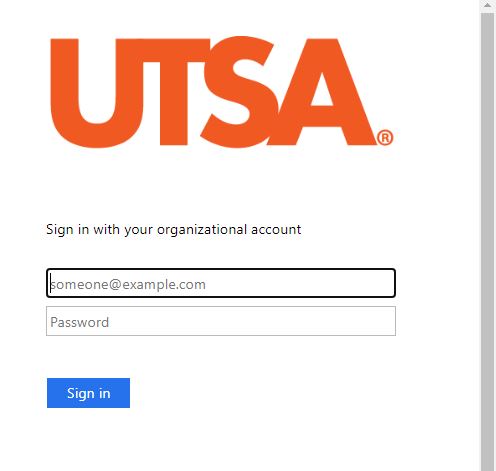 UTSA Email Login